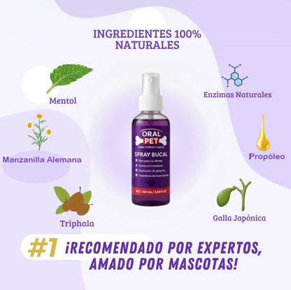 Oral Pet Spray Bucal Limpiador Mascotas