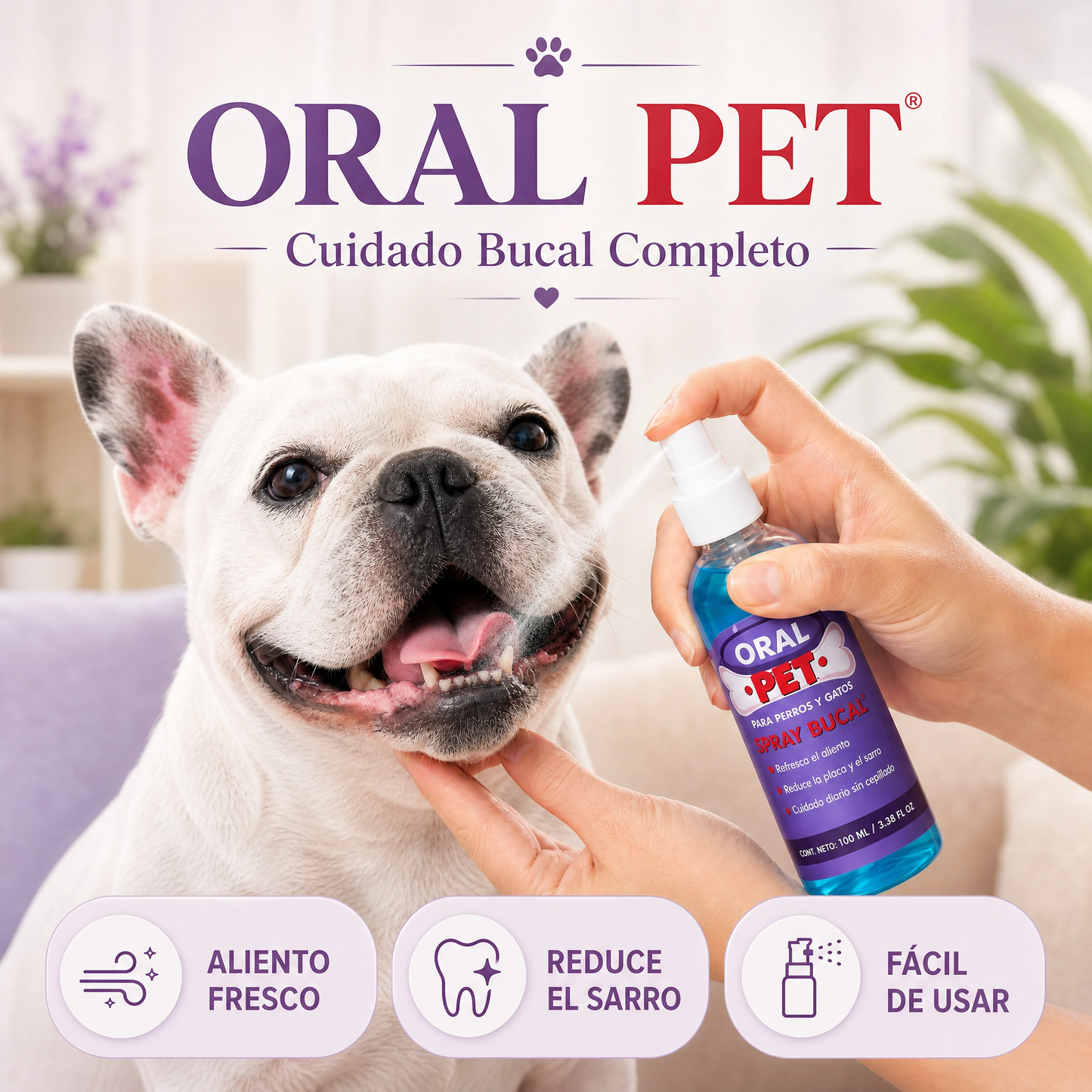 Oral Pet Spray Bucal Limpiador Mascotas