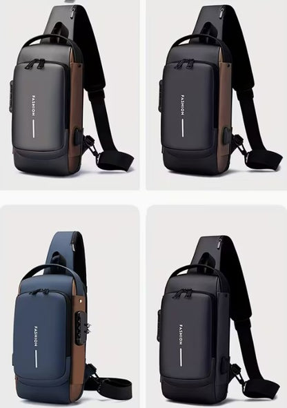 Bolso Antirrobo Con Puerto De Carga Usb Impermeable FashionSecureBag
