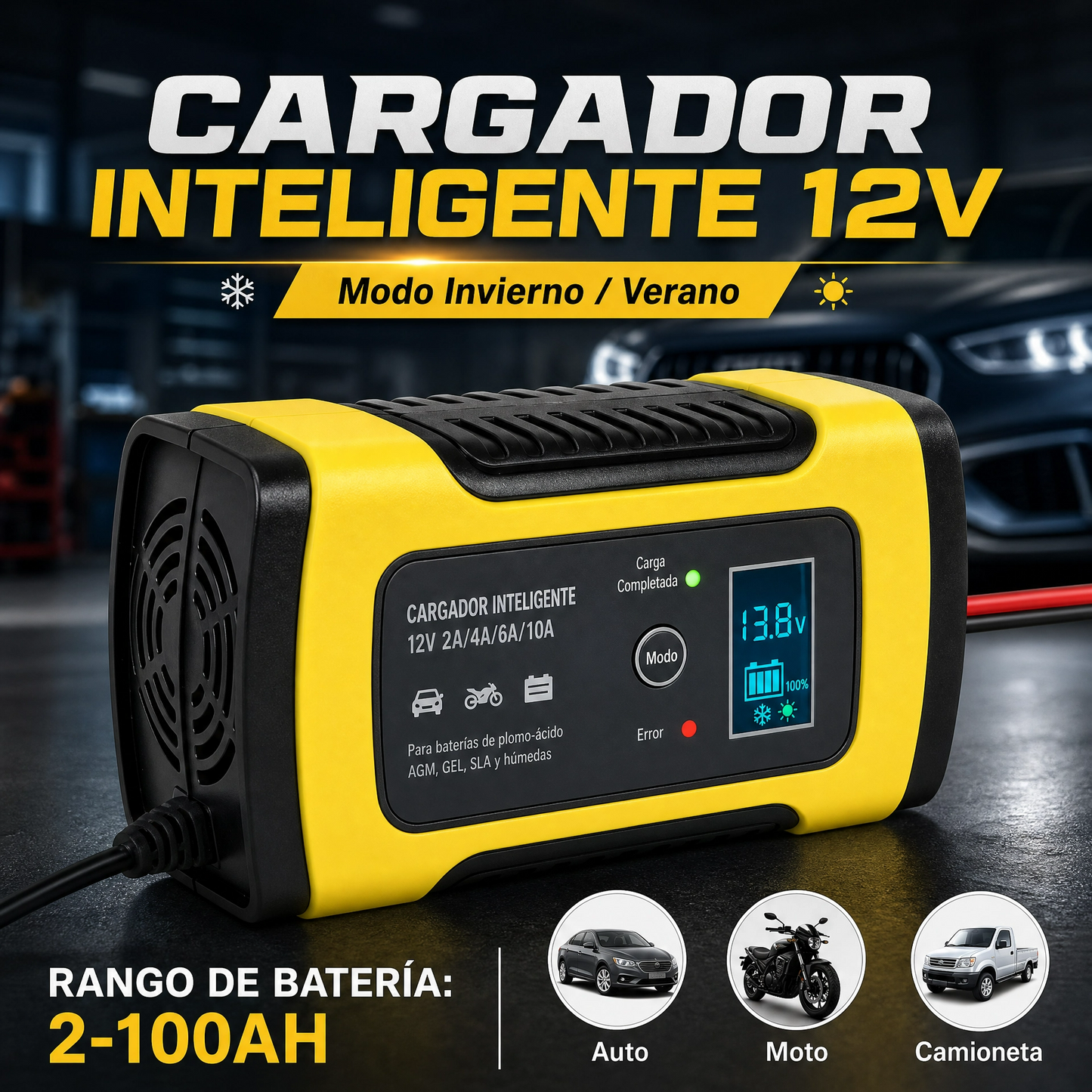 Cargador Inteligente De Bateria