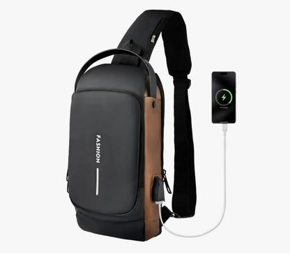 Bolso Antirrobo Con Puerto De Carga Usb Impermeable FashionSecureBag