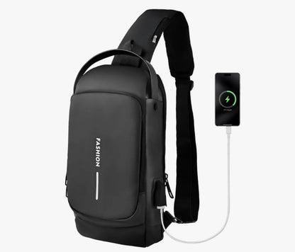 Bolso Antirrobo Con Puerto De Carga Usb Impermeable FashionSecureBag