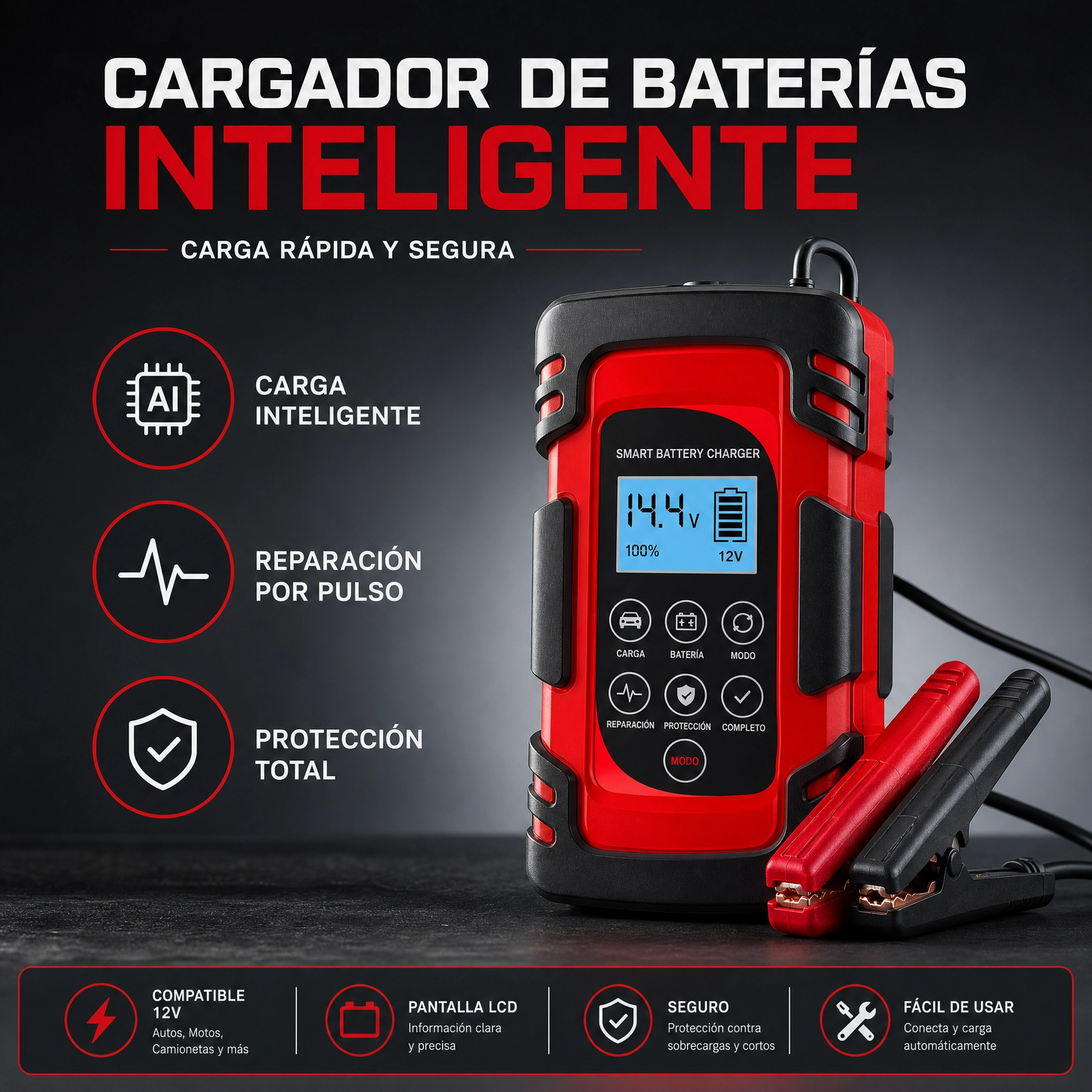 Cargador Inteligente De Bateria