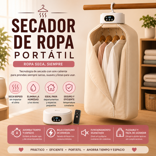 Secadora Portátil de Ropa