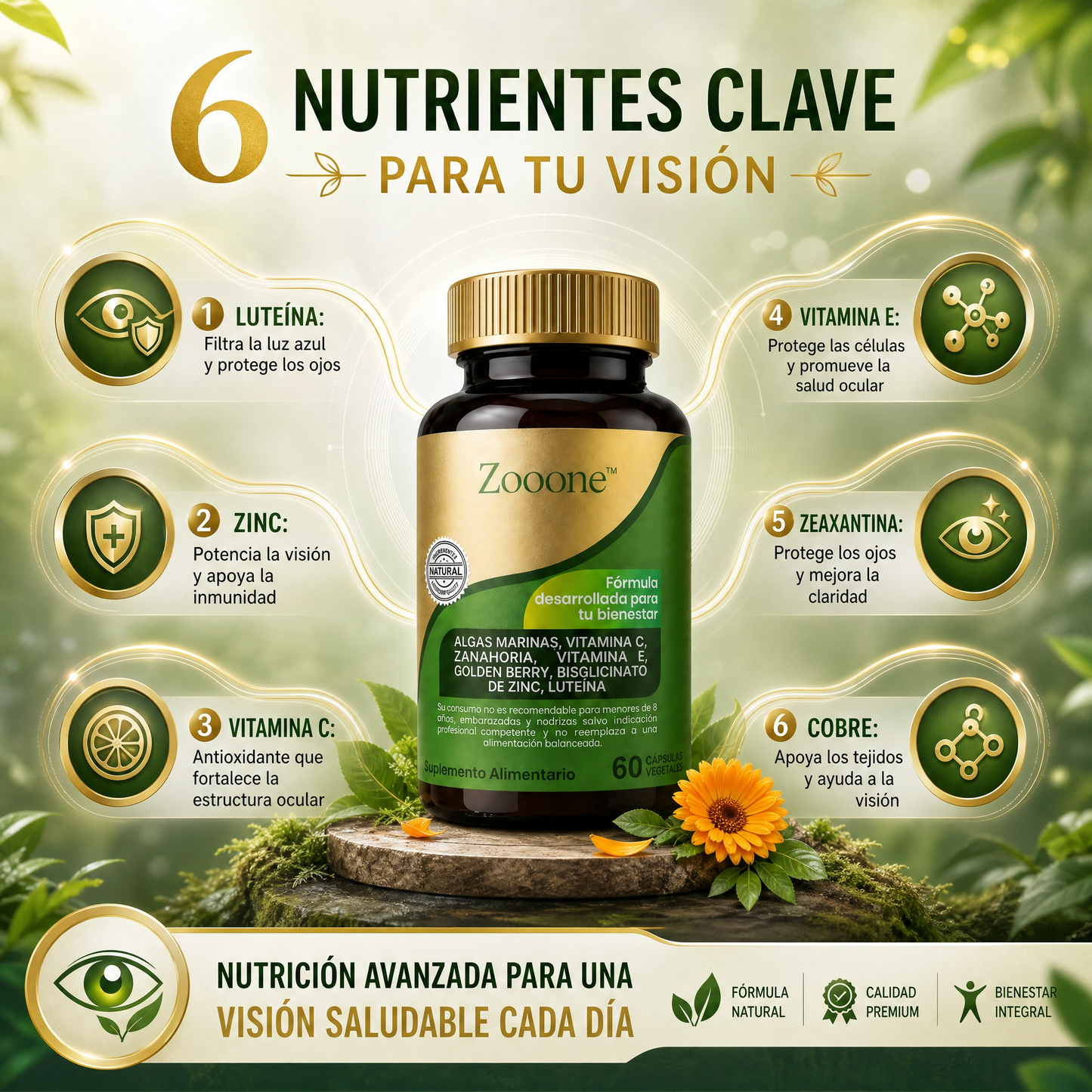 Zooone™ Salud Ocular 60 Cápsulas